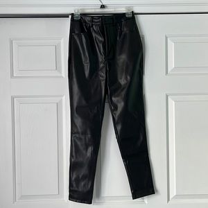 Black leather pants